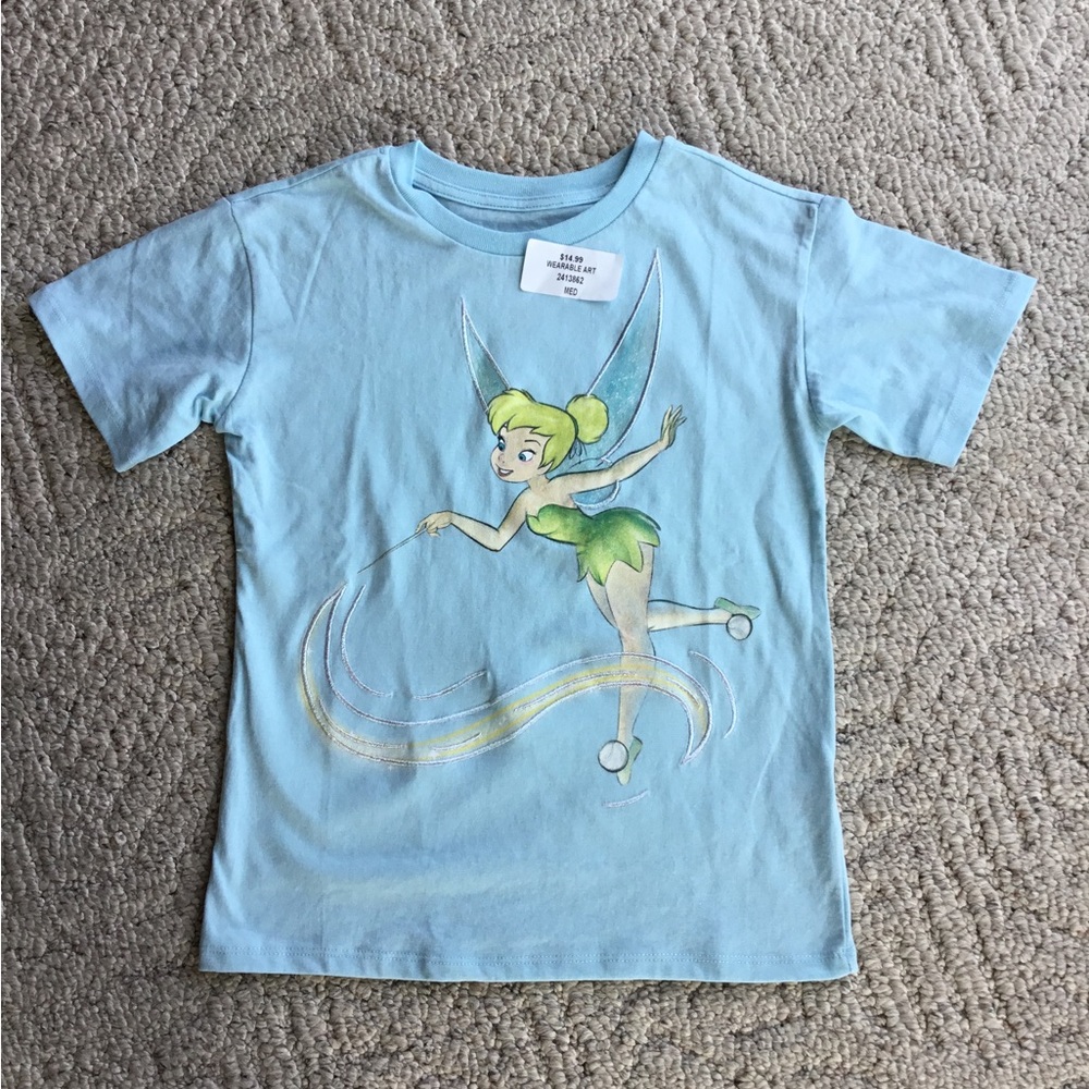 Kids Tinkerbell Blue T-Shirt